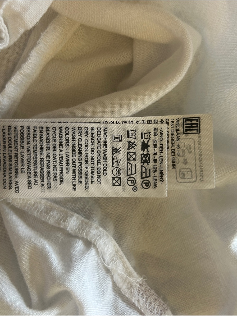 Levi's Gina White Linen Blend Blouse - Picture 8 of 8